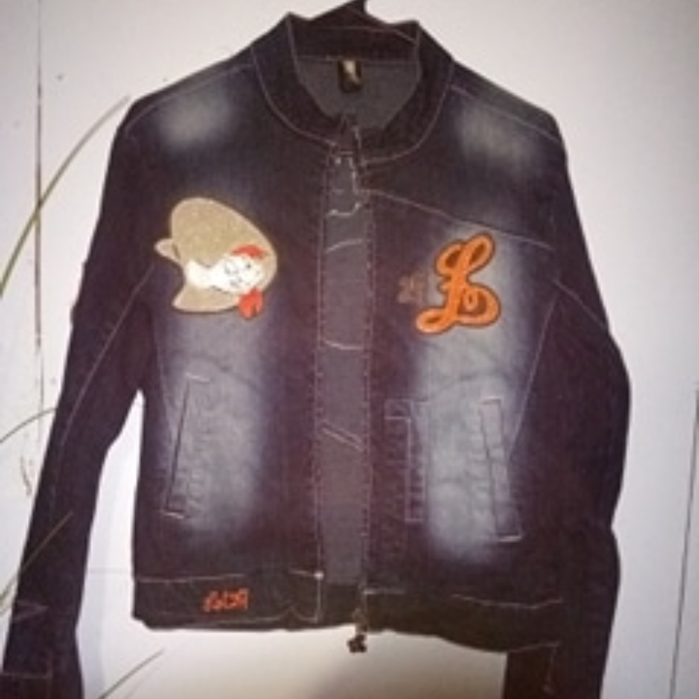 Lot 29 Speedy Gonzoles Denim Moto Jacket